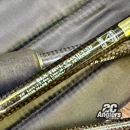 Black Label BLX TRVL C64XH-5-SB 16-35lb (USED, 8.5/10) with rod bag/sleeve