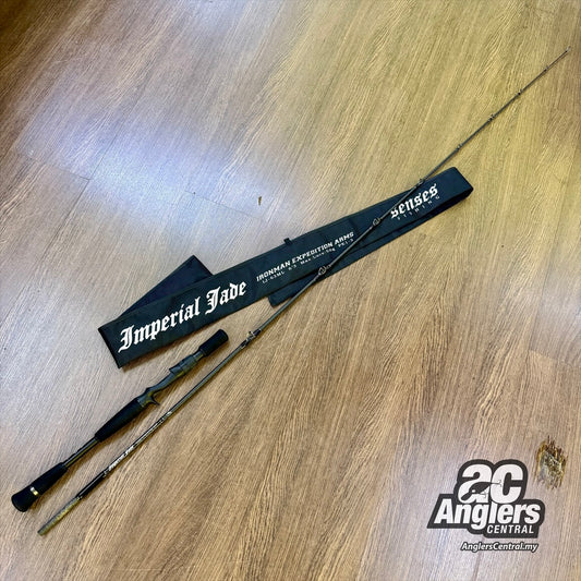 Senses Imperial Jade Ironman Expedition Arms IJ-63ML PE1-3 (USED, 9/10) with rod bag/sleeve