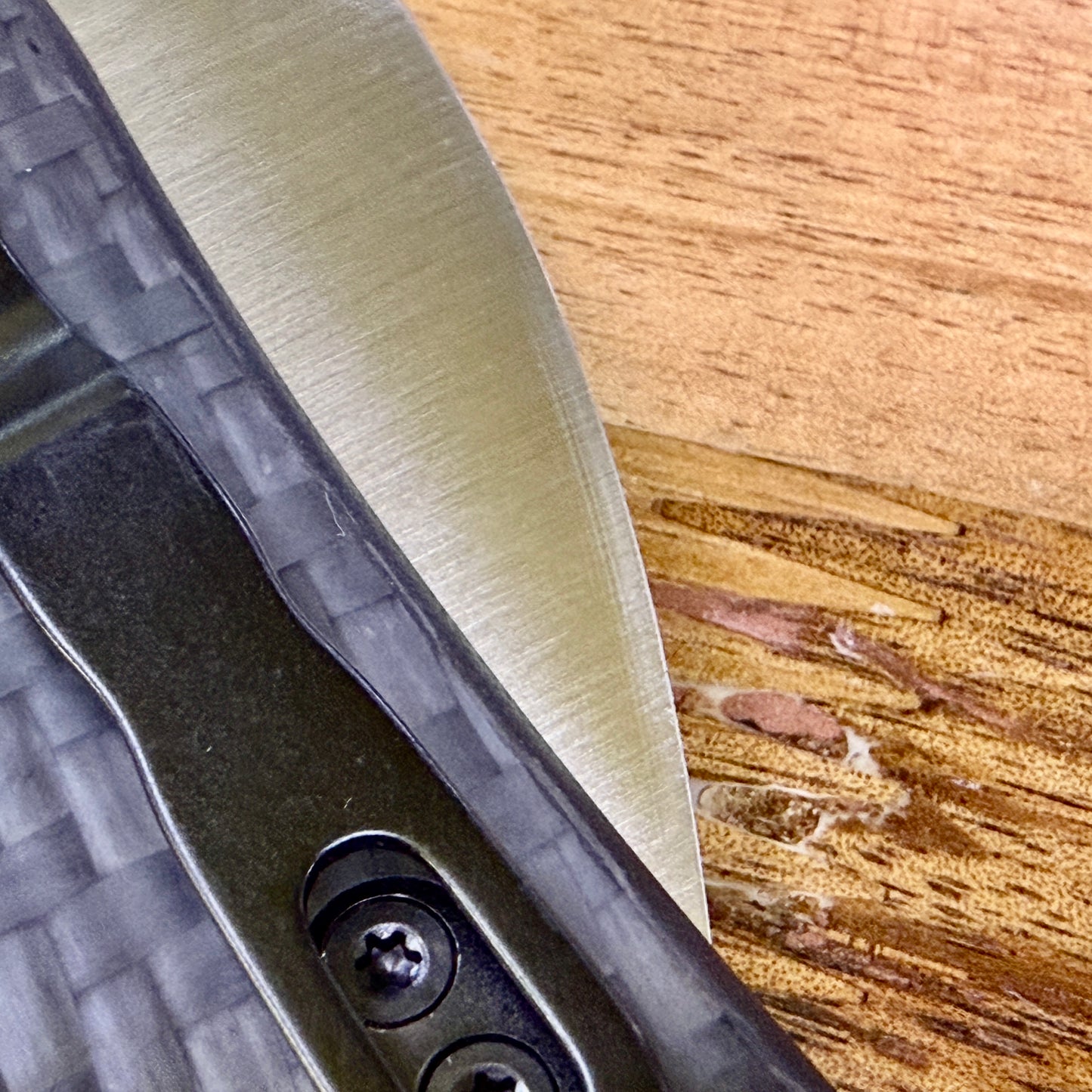 Mini Grouper Nitro V Blade Button Liner Lock Carbon Fiber Handle V3669A1 (3.14" Satin) (USED, 9.5/10)