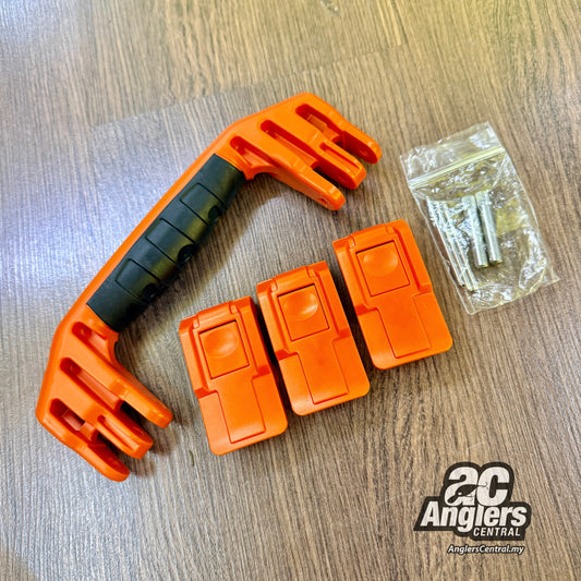 Push Button Latches & Handles Set orange (Air Case 1555)