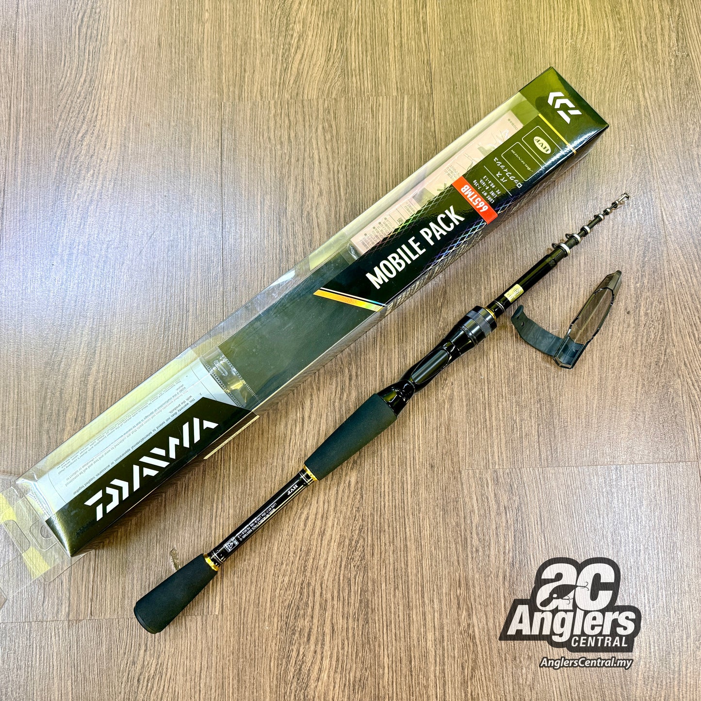 Mobile Pack 665TMB Q 8-16lb Telescopic BC rod (USED, 9/10) with rod bag/box