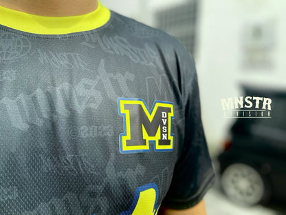 23 MNSTR Division Short Sleeve Jersey (Black Yellow)