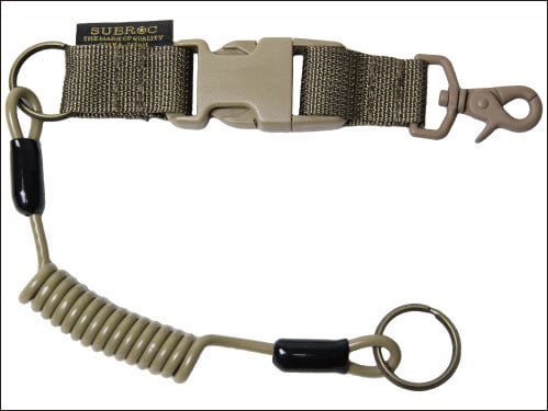 Spiral Leash Cord Short Tan