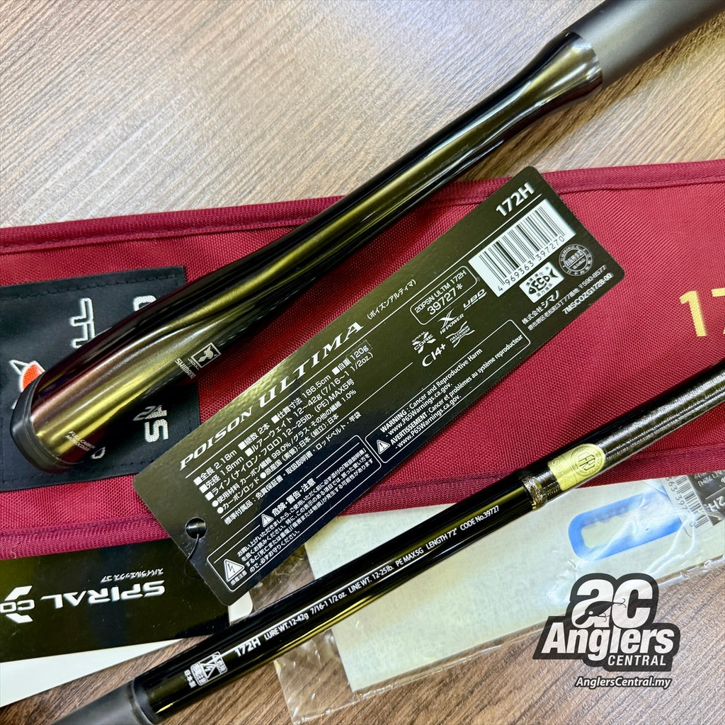 Poison Ultima 172H (USED, like new) with rod bag/sleeve