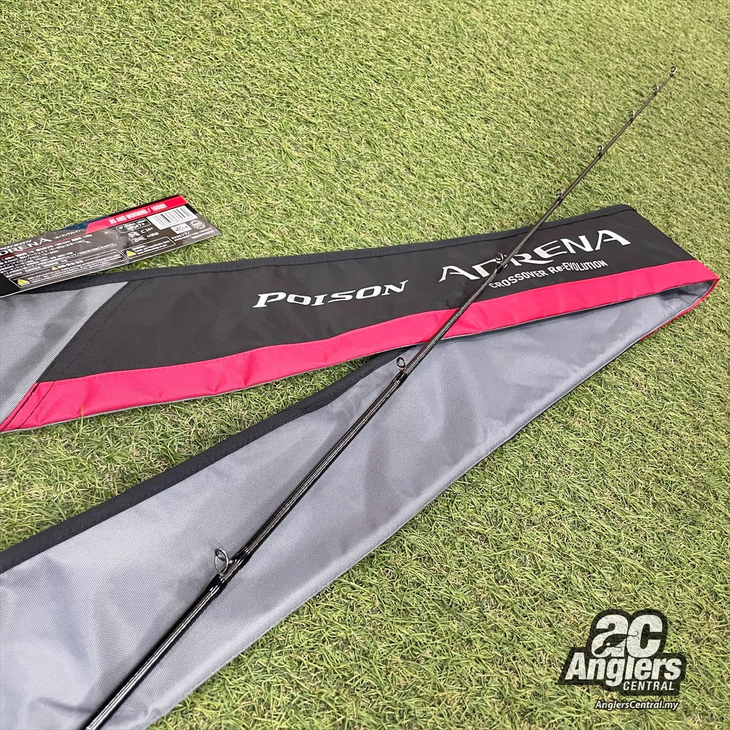 18 Poison Adrena 166MH 10-20lb (USED, 9.5/10) with rod sleeve/bag