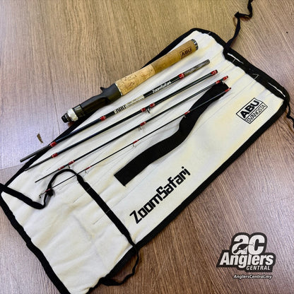 Abu ZoomSafari ZMSC-565L 5pc BC travel 4-12lb (USED, 9.5/10) with rod bag/sleeve