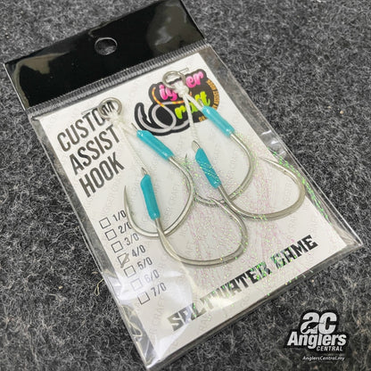 Custom Pikey-S Tune Twin Assist Hook (#4/0) – Anglers Central