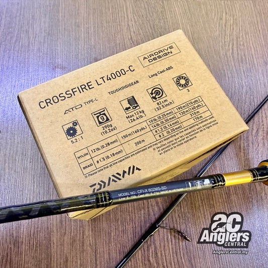 Crossfire X 602MS + LT4000-C + Sunline Siglon PE1.5 200m (USED, like new) #takKumpau complete set