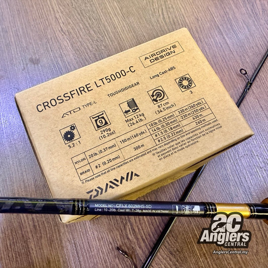 Crossfire X 602MHS + LT5000-C + Sunline Siglon PE2 300m (USED, like new) #takKumpau complete set