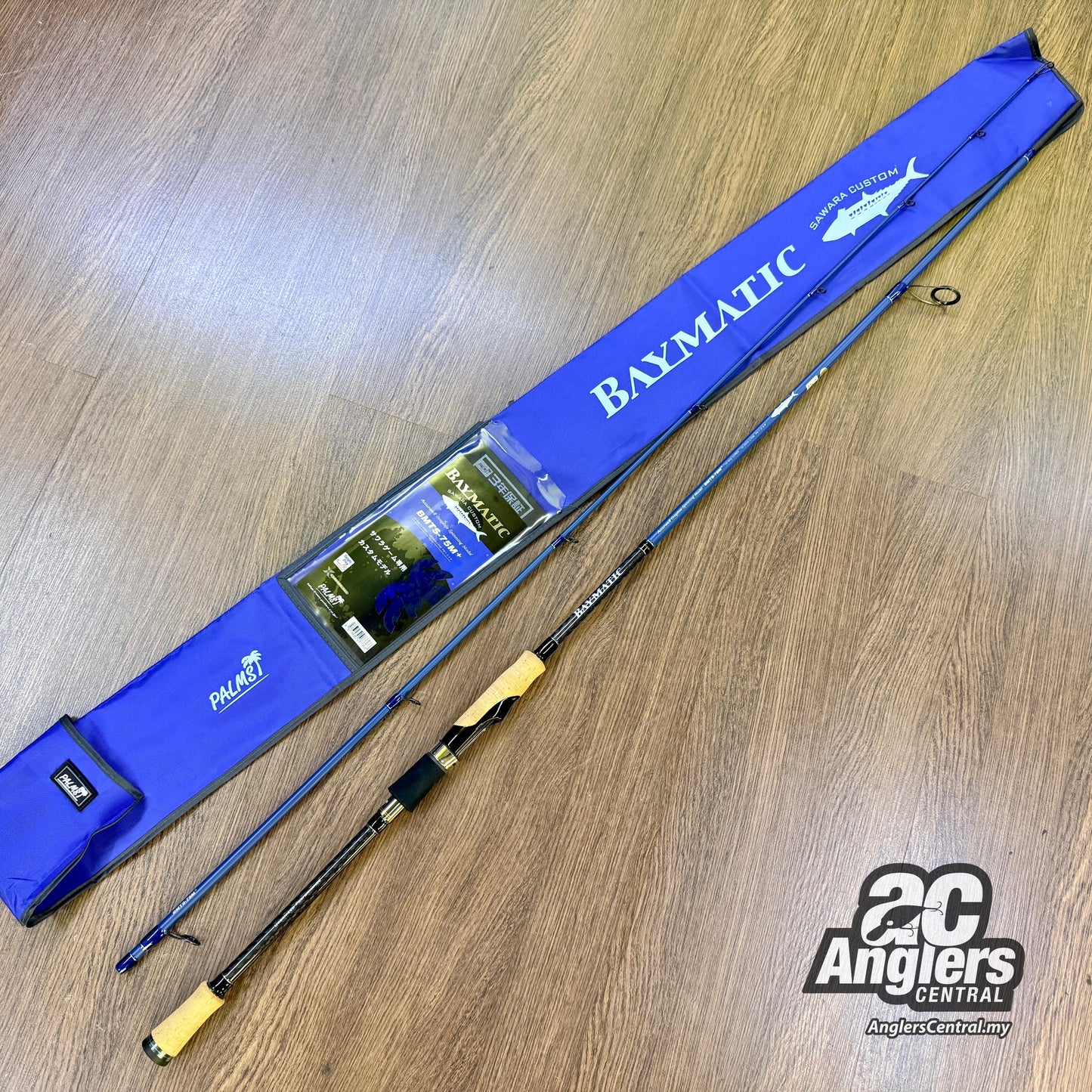 Baymatic Sawara Custom BMTS-75M+ (USED, like new) with rod bag/sleeve