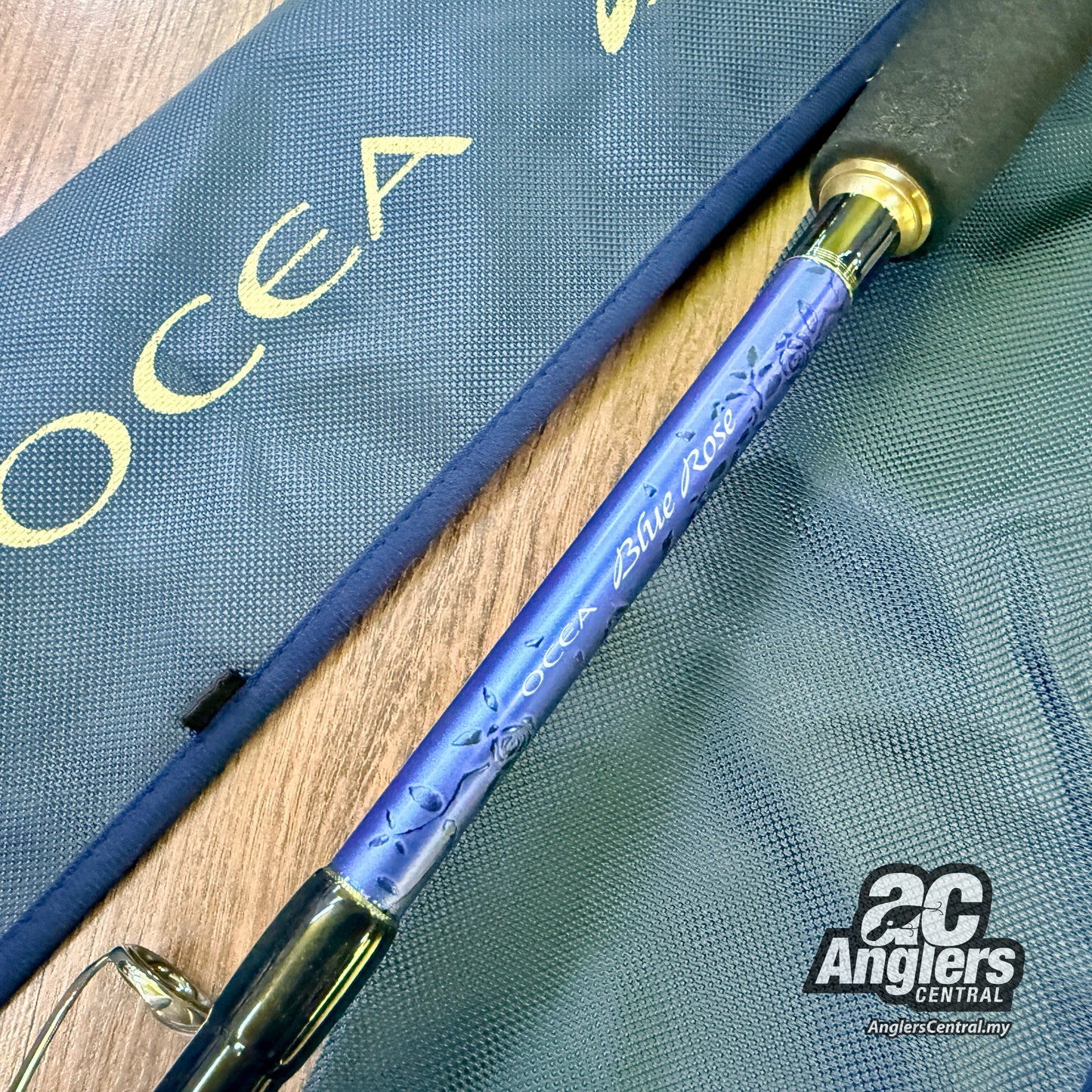 Ocea Blue Rose S60MD (USED, 9.5/10) with rod bag/sleeve