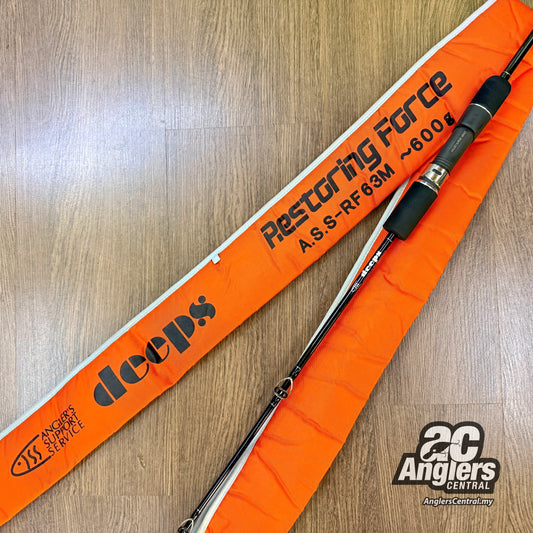 Deeps Restoring Force A.S.S.RF63M (USED, like new) with rod bag/sleeve