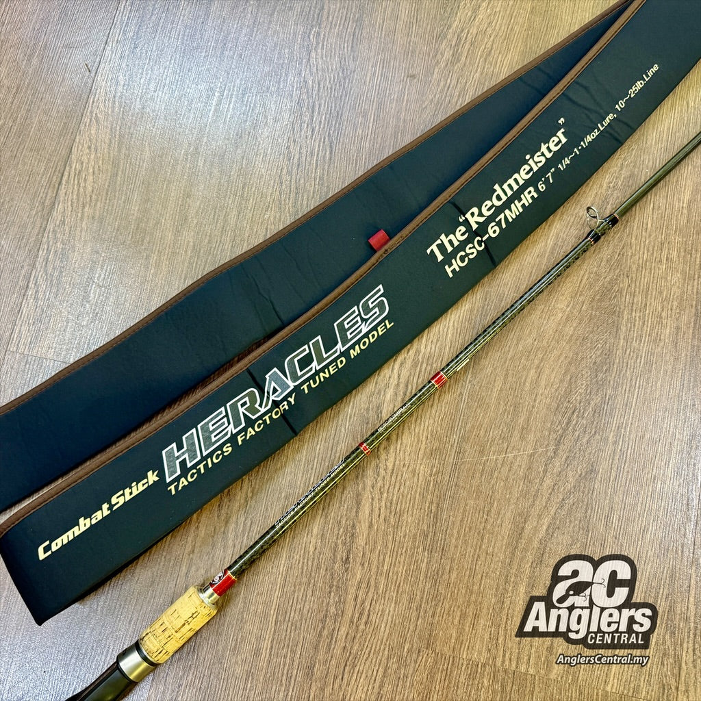 Heracles The Redmeister HCSC-67MHR 10-25lb (USED, 9.5/10) with rod bag/sleeve