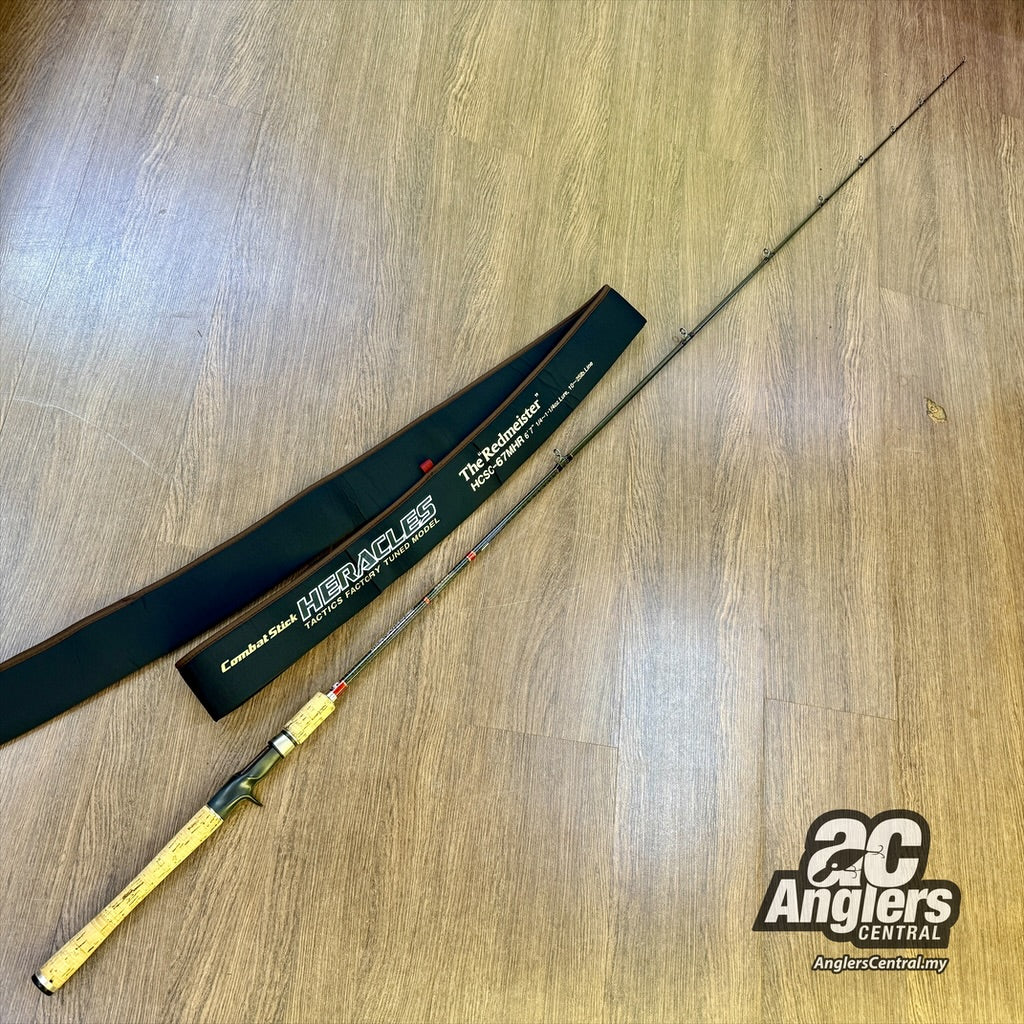 Heracles The Redmeister HCSC-67MHR 10-25lb (USED, 9.5/10) with rod bag/sleeve