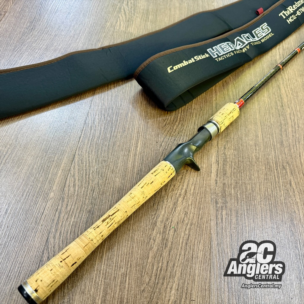 Heracles The Redmeister HCSC-67MHR 10-25lb (USED, 9.5/10) with rod bag/sleeve