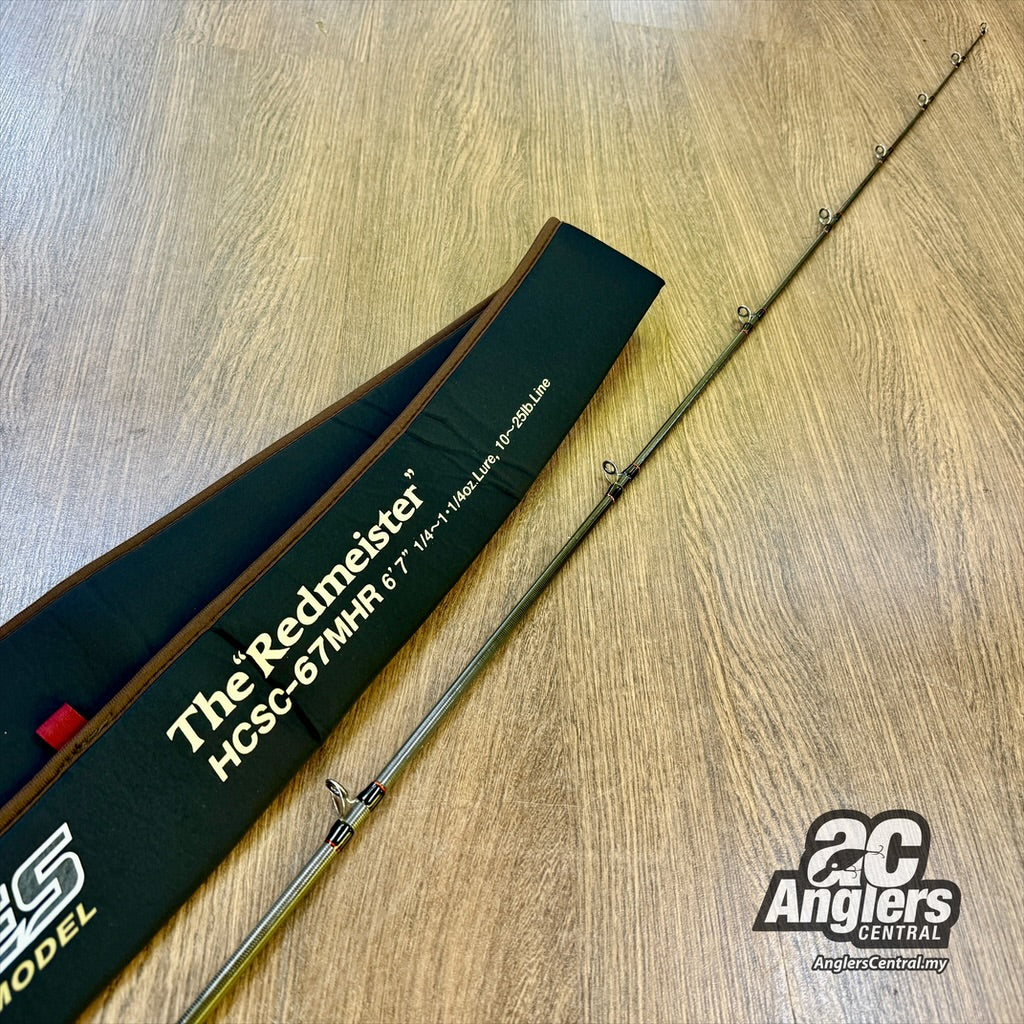 Heracles The Redmeister HCSC-67MHR 10-25lb (USED, 9.5/10) with rod bag/sleeve
