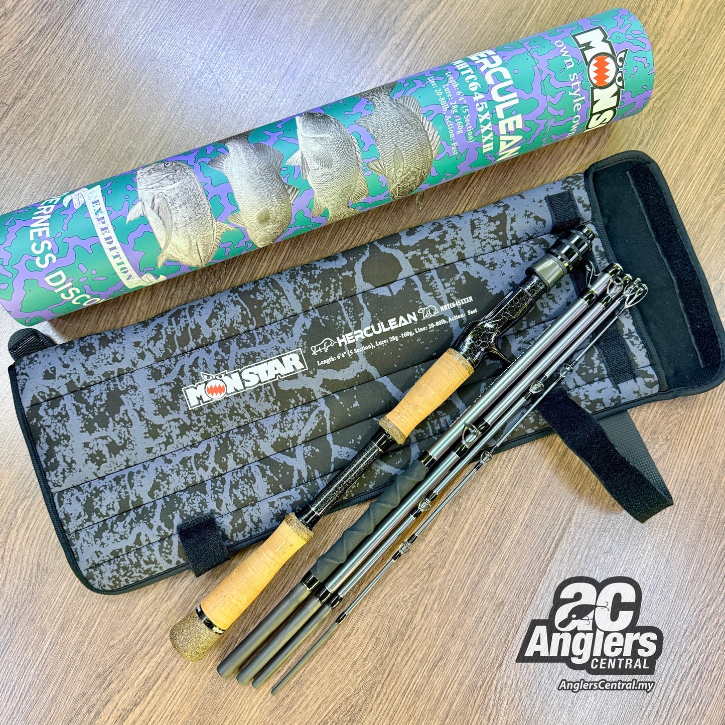 Herculean MHTC645XXXH (USED, 9.9/10) with rod bag/sleeve/tube