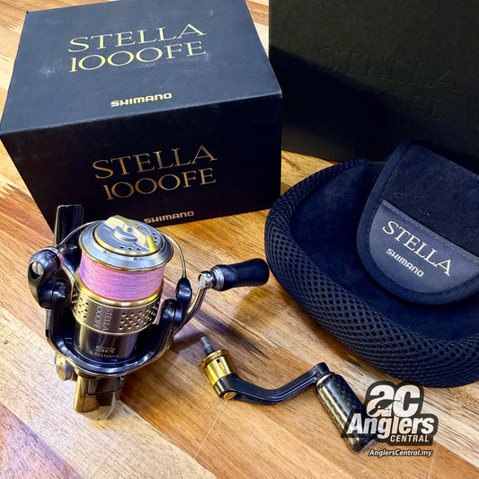 2010 Stella 1000FE (USED, 9/10) complete box set + Ci4+ handle + WP carbon knob