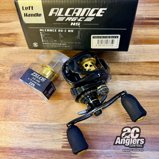 Alcance RG-C NS Left (UNUSED) complete box set + Zelos ZP III spool