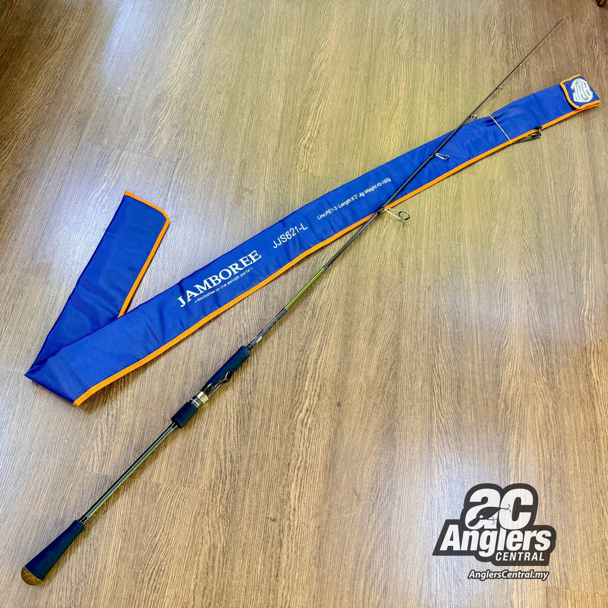 JAMBOREE Jigging SP PE1-3 JJS621-L (USED, 9/10) with rod bag/sleeve