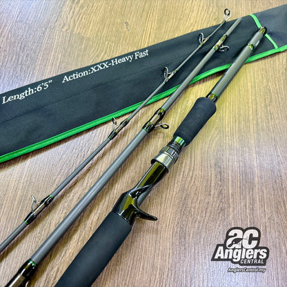 Huge Custom Genoma HG3-65F (3pc) (USED, 9/10) with rod bag/sleeve