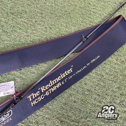 Heracles The Redmeister HCSC-67MHR 10-25lb 6'6" tip repaired (USED, 8/10) with rod bag/sleeve