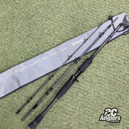 Huge Custom H2N-64R XX Heavy (USED, 9.5/10) with rod sleeve/bag