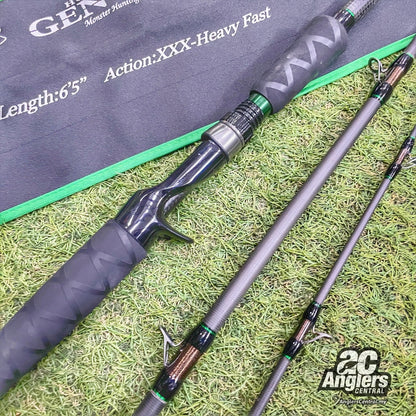 Huge Custom Genoma HG3-65F (3pc) (USED, 9.5/10) with rod bag/sleeve