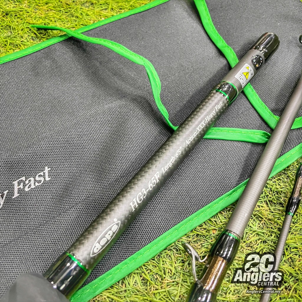 Huge Custom Genoma HG3-65F (3pc) (USED, 9.5/10) with rod bag/sleeve