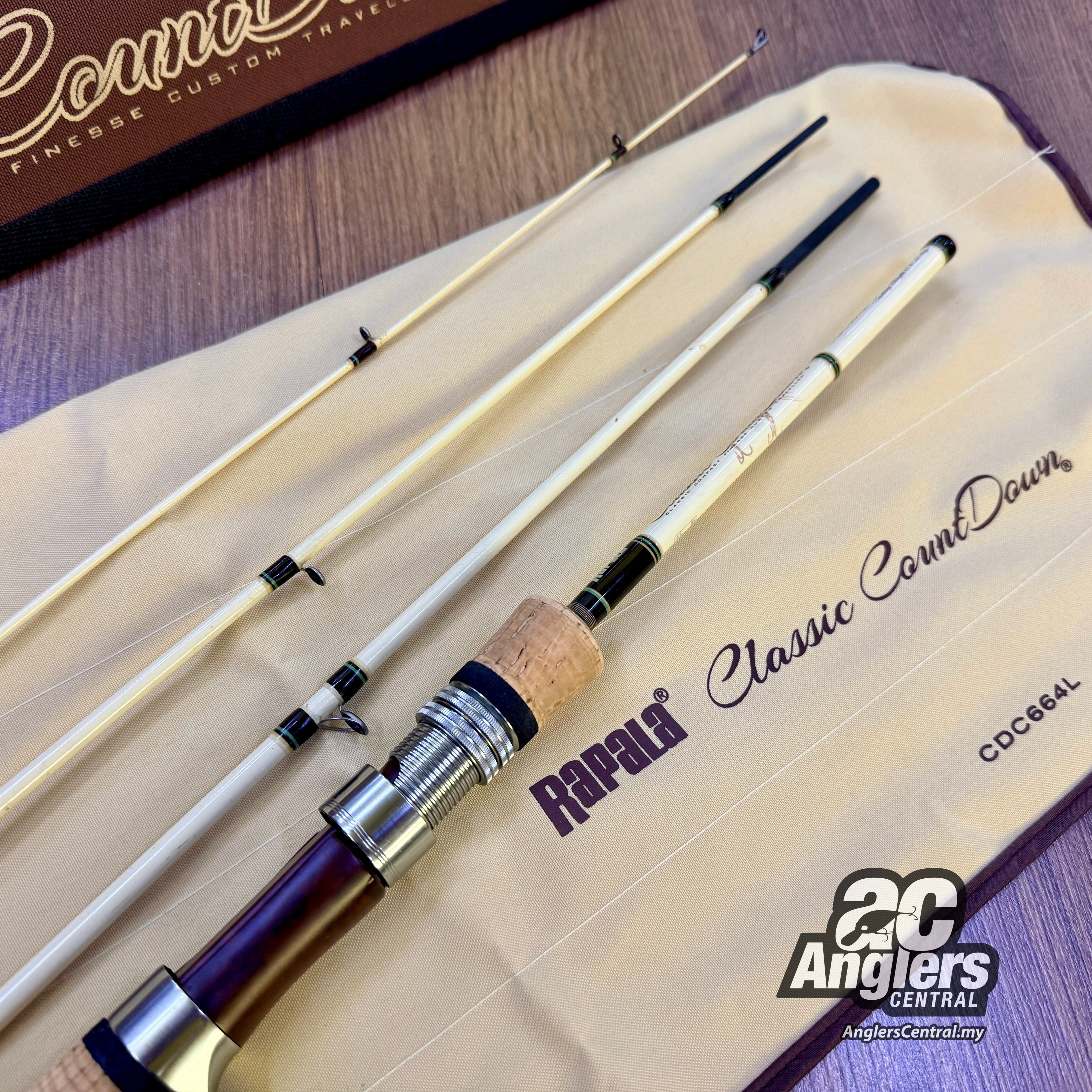 Classic Count Down CDC664L 3-8lb (USED, 9/10) with rod bag/case
