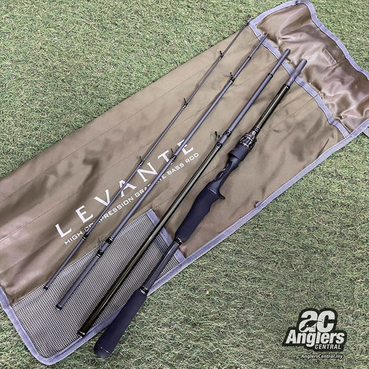 2019 Levante F5-611LV 4P 10-20lb (DIGUNAKAN, 9.5/10) dengan beg/lengan rod 