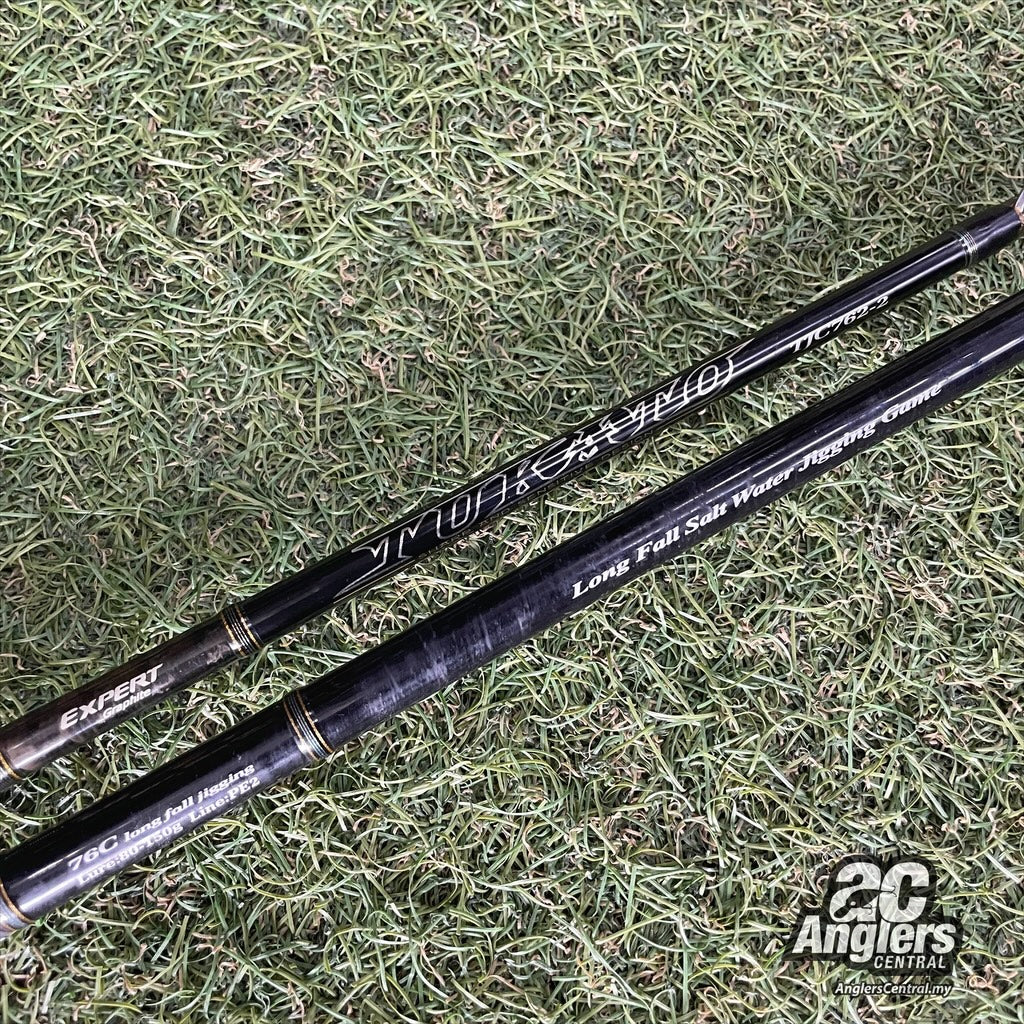 Tukato TJC762-2 PE2 Long Fall Jigging (USED, 7/10) with rod bag/sleeve