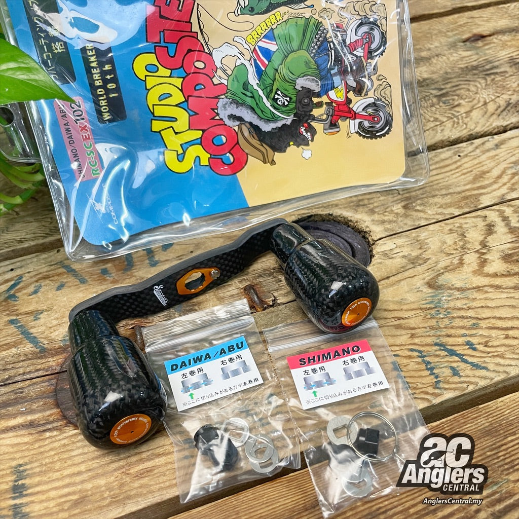 RC-SC EX 102 World Breaker Carbon Handles/Knobs (Gold) *NOS