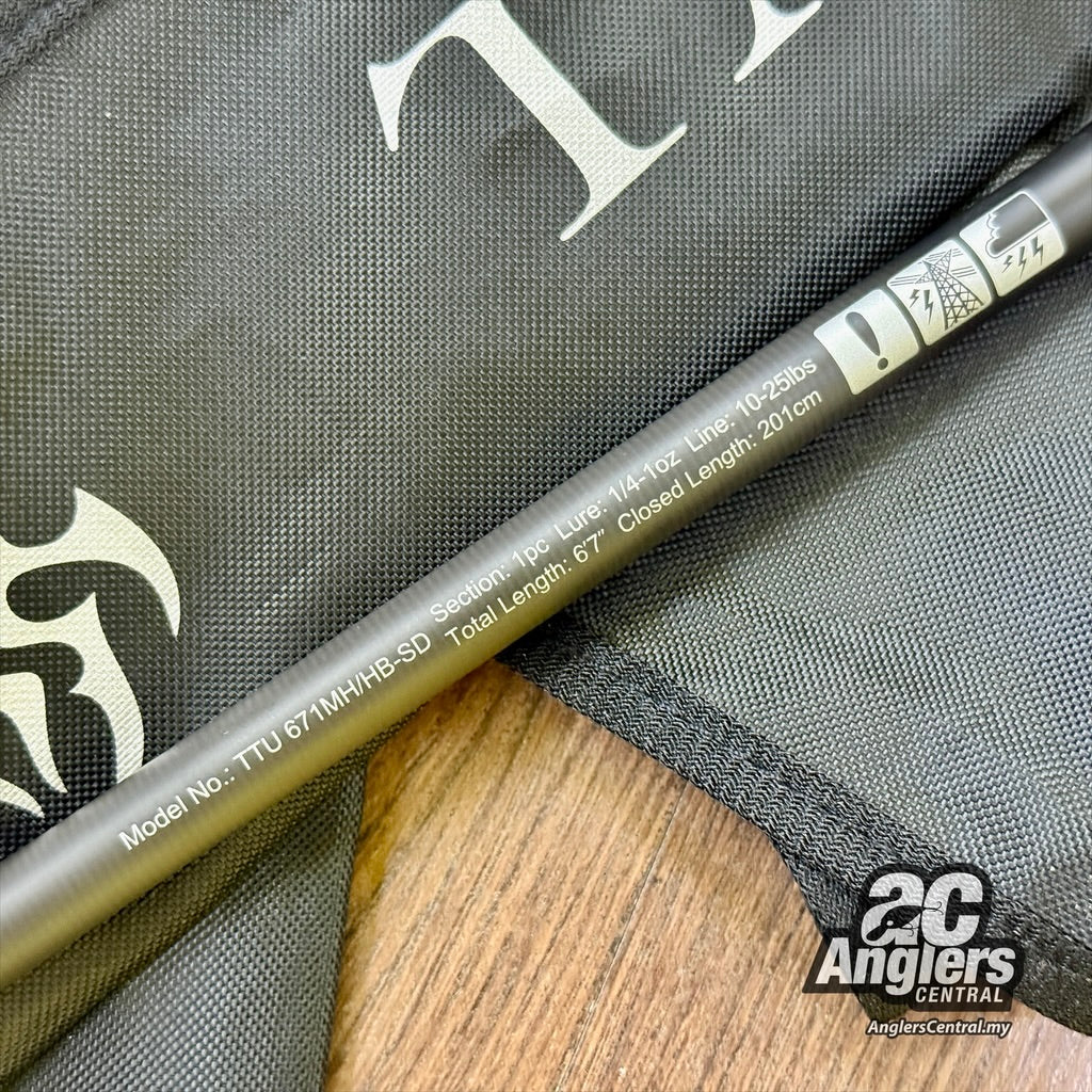 Tatula 671MH/HB-SD 10-25lb (USED, 9.5/10) with rod bag/sleeve