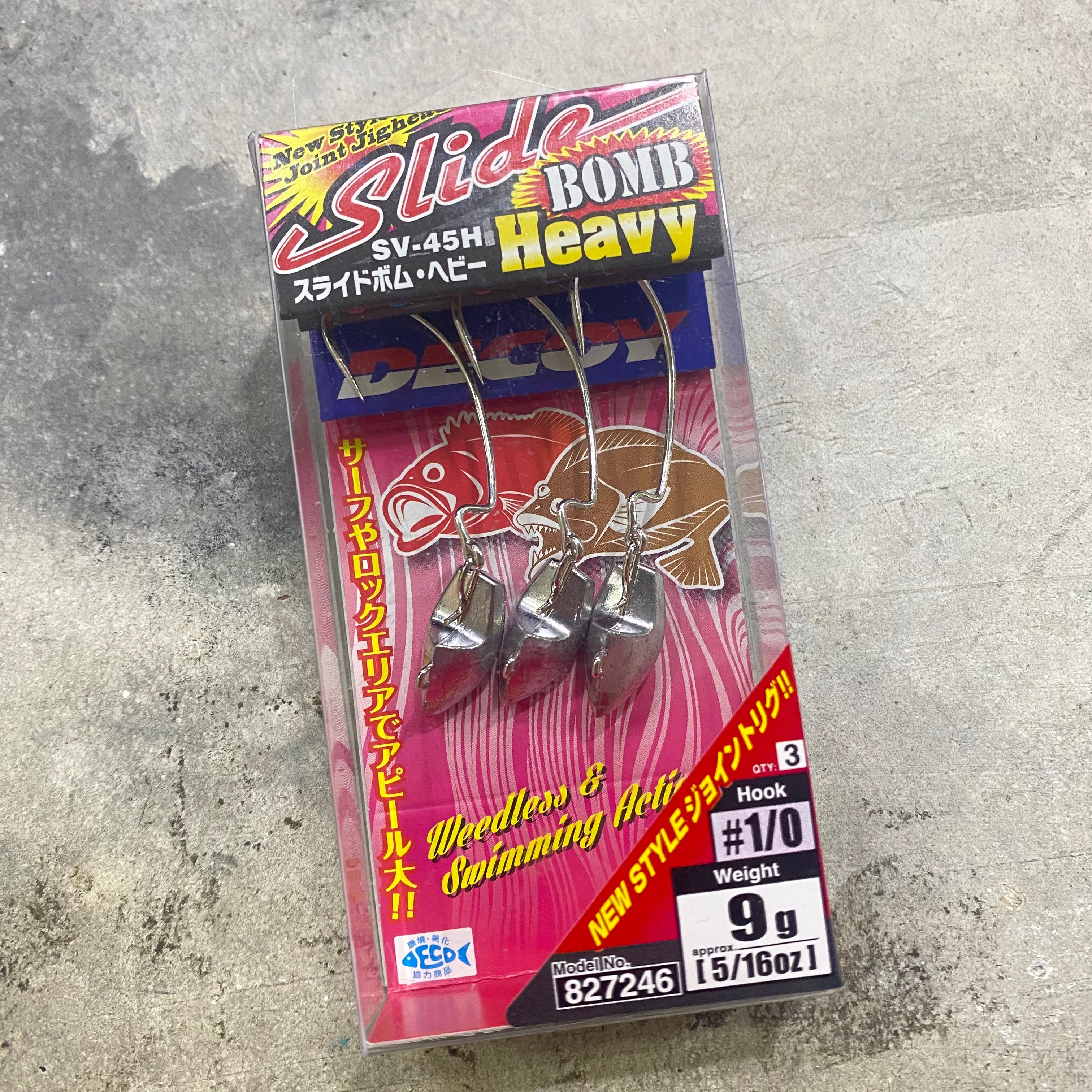 Decoy SV-45H Slide Bomb Heavy #1/0 11gr Offset Jig Fej 3db Decoy SV-45H Slide Bomb Heavy #1/0 11gr Offset Jig Fej 3db