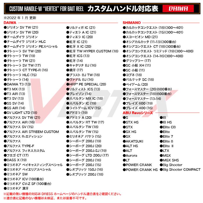 Vertex Daiwa 100mm (M8)