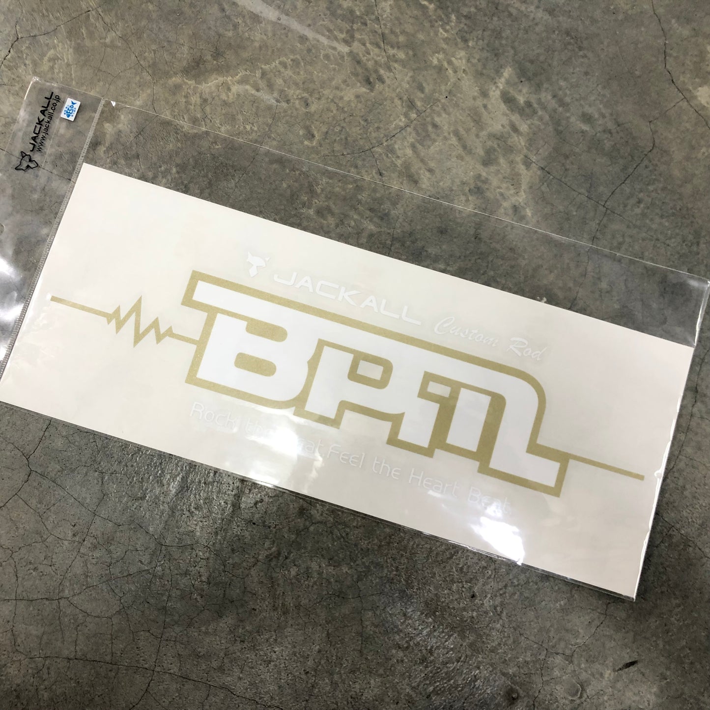BPM Cutting Sticker Gold/White