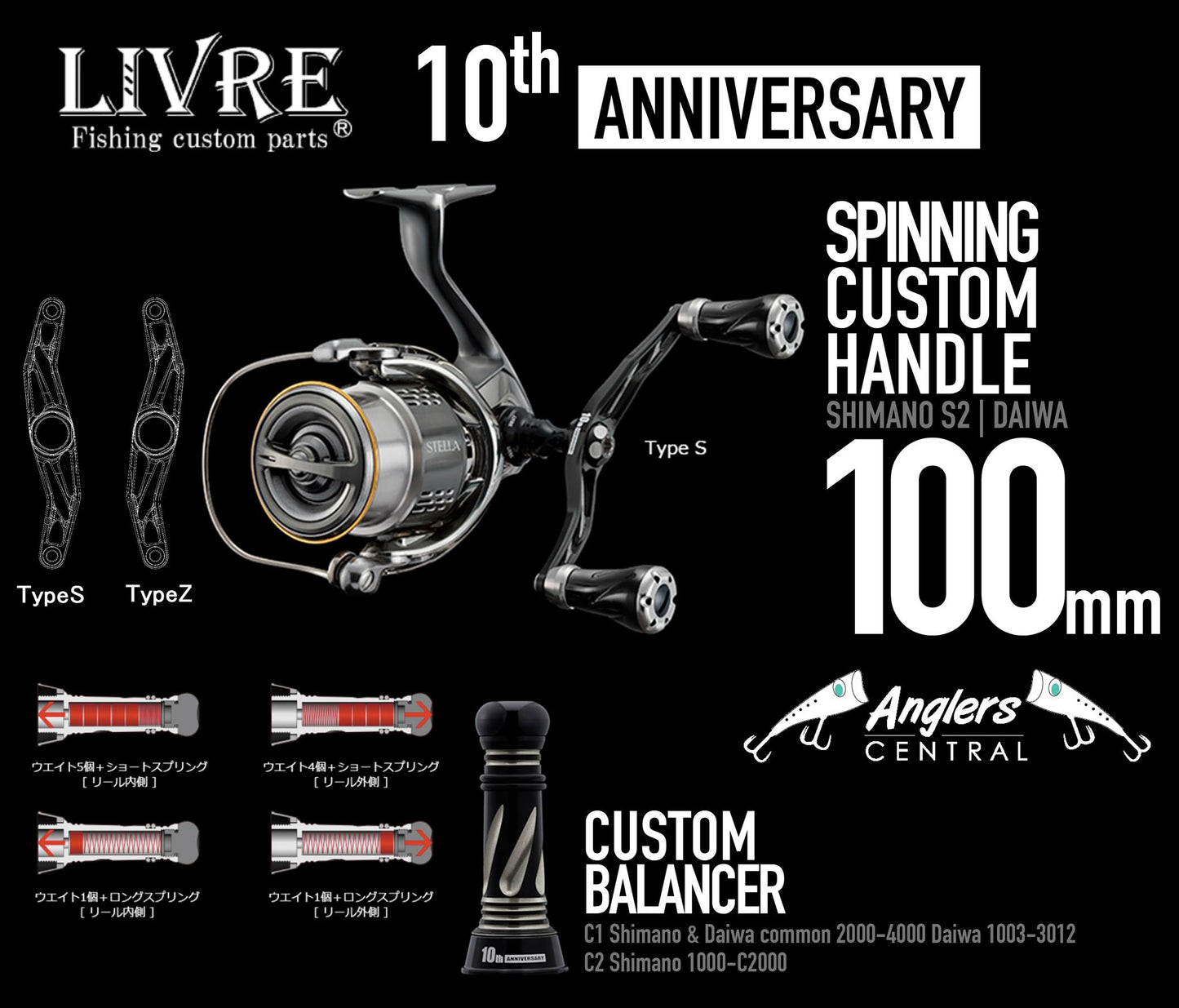 10th Anniversary Spinning 100mm Double Handle Type Z