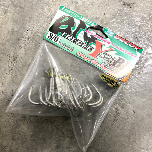 Y-S23BL Treble Barbless
