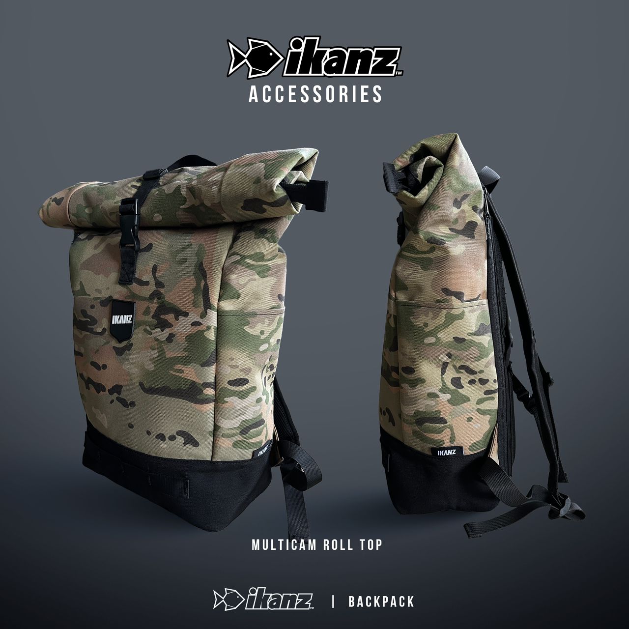 22 Multicam Roll Top Backpack – Anglers Central