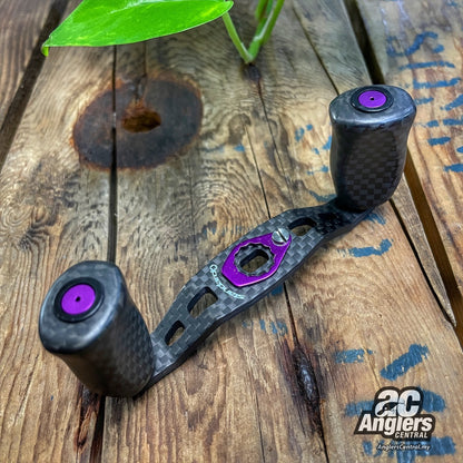 RC-DC 86mm Carbon Handles with i-shape Carbon knobs (USED, M8) Purple