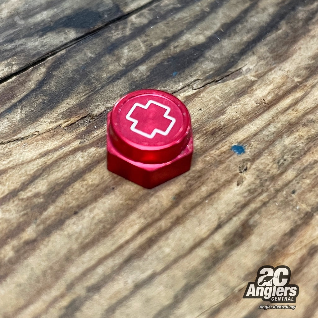 Handle Lock Nut (NEW, M7R, Red aluminum)