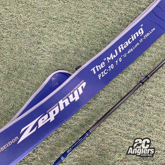 Poseidon Zephyr The MJ Racing PZC-70 12-25lb (USED, 9/10) with rod sleeve/bag