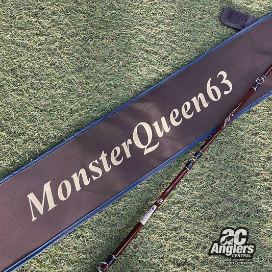 Monster Queen 63 MQ63 (TERPAKAI, 9/10 dengan lengan/beg rod)