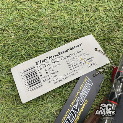 Heracles The Redmeister HCSC-67MHR 10-25lb (USED, 9/10) with rod bag/sleeve