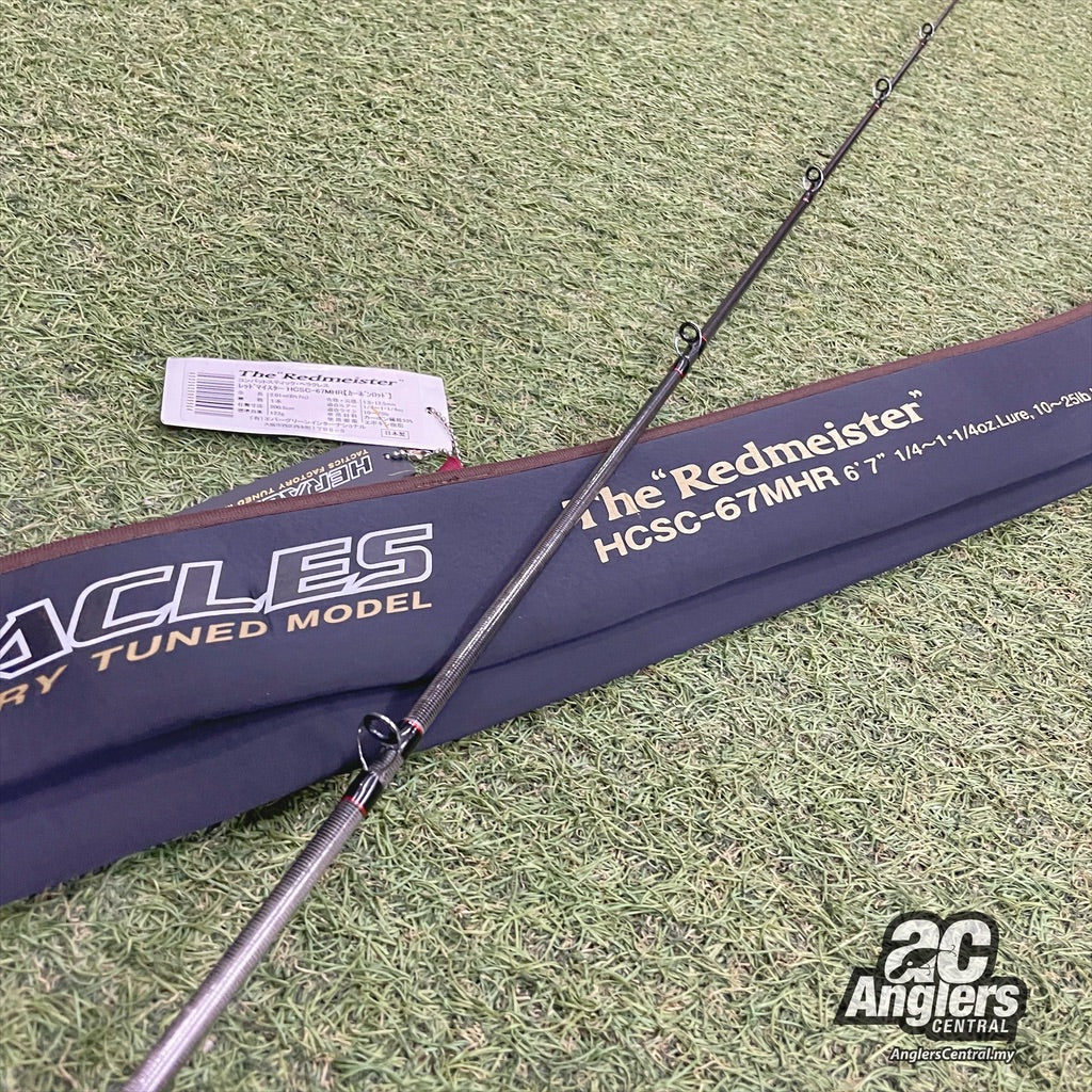 Heracles The Redmeister HCSC-67MHR 10-25lb (USED, 9/10) with rod bag/sleeve