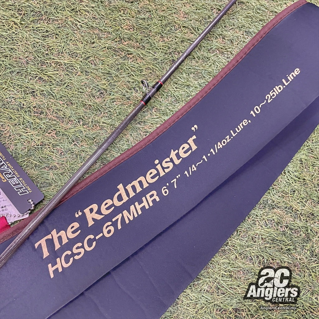 Heracles The Redmeister HCSC-67MHR 10-25lb (USED, 9/10) with rod bag/sleeve