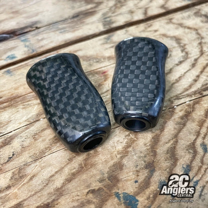 Carbon i-shape knobs (1 pair, USED, 9/10)