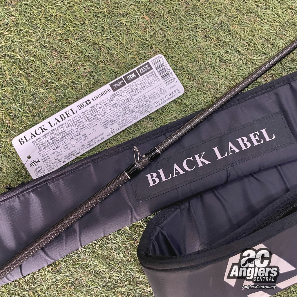 Black Label Plus 6101MHFB 12-25lb (USED, 9/10) with rod bag/sleeve