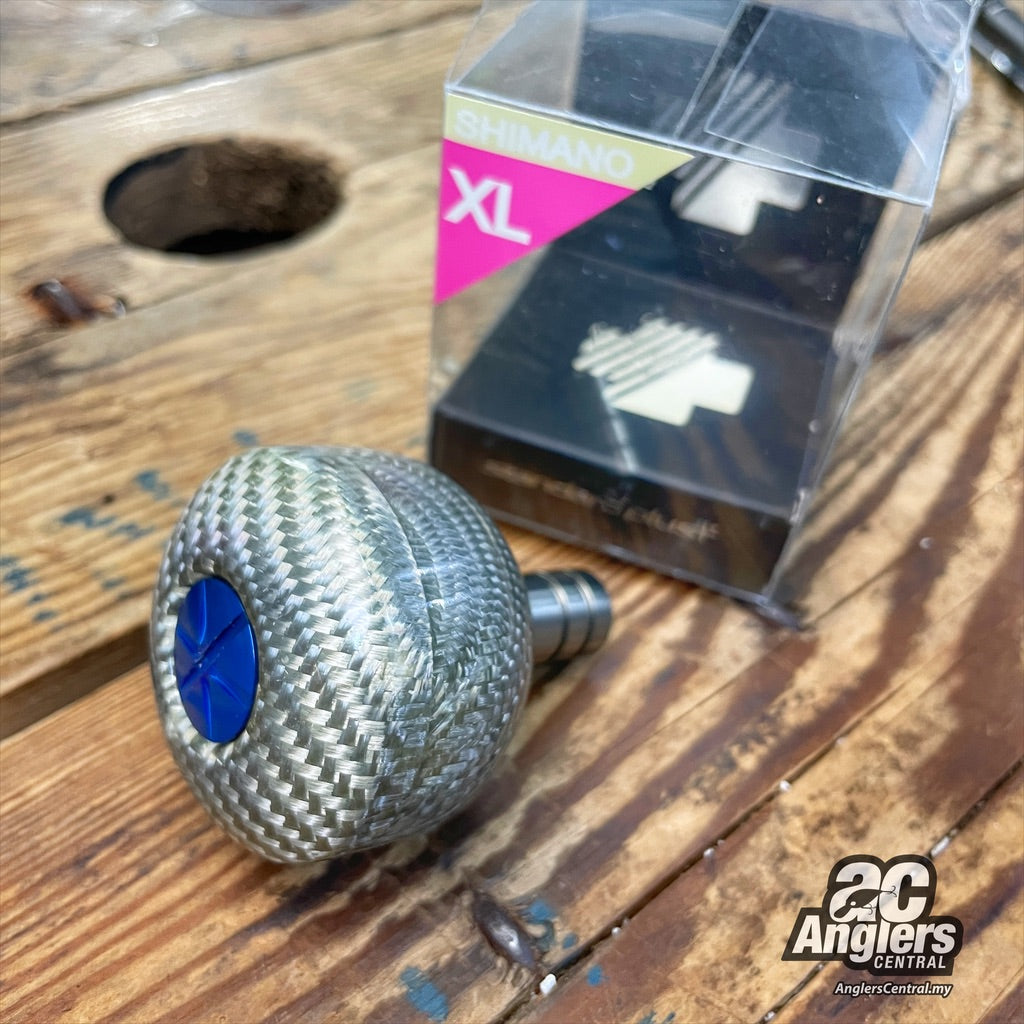 Studio Composite XL Round Carbon Knob Silver (USED, Shimano SW B-Type)